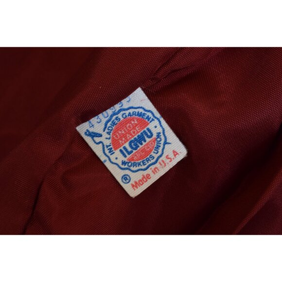 Vintage 90s Union-Made ILGWU‎ Rustic Red Jacket - Picture 8 of 10